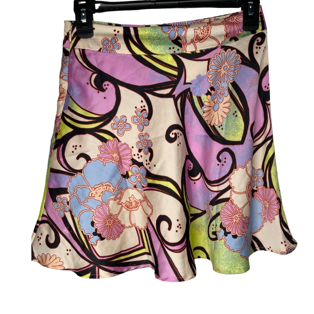 Free People| Floral mini skirt| Size 0